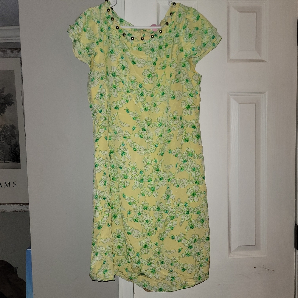 Lilly Pulitzer Starfruit Ye Alotta Colada dress vintage size medium M
